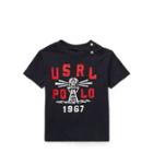 Ralph Lauren Lighthouse Cotton T-shirt Hunter Navy 12m