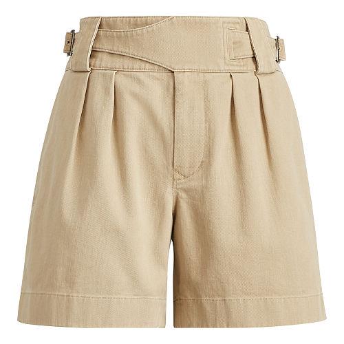 Polo Ralph Lauren Pleated Twill High-rise Short Village Khaki