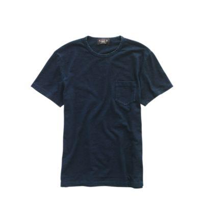 Ralph Lauren Indigo Cotton Jersey T-shirt Rinsed Indigo