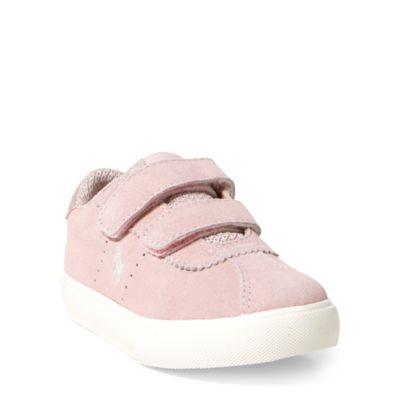Ralph Lauren Hadley Suede Ez Sneaker Light Pink Suede