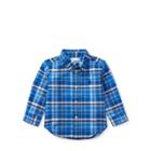 Ralph Lauren Plaid Cotton Oxford Shirt White Multi 6m