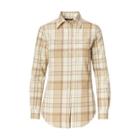 Ralph Lauren Plaid Cotton Shirt Tan Multi Xlp
