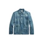 Ralph Lauren Indigo Cotton Popover Shirt Rl 990 Medium Indigo Crea