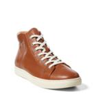 Ralph Lauren Dree Nappa High-top Sneaker Cuoio