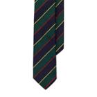 Ralph Lauren Striped Silk Narrow Tie Green/navy