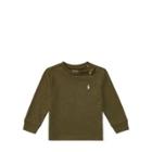 Ralph Lauren Cotton Jersey Crewneck T-shirt Olive Heather 3m