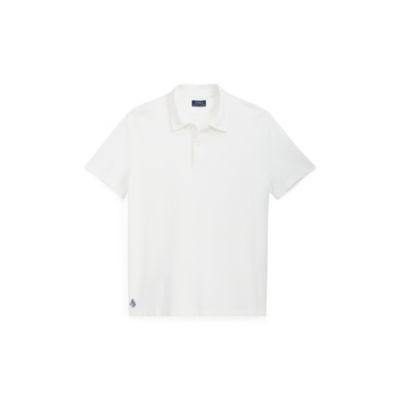 Ralph Lauren Classic Fit Mesh Polo Shirt Deckwash White