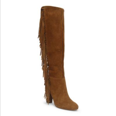 Ralph Lauren Vanida Suede Knee-high Boot New Snuff