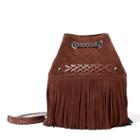 Ralph Lauren Lauren Mini Barton Drawstring Bag Burnished Brown