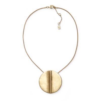 Ralph Lauren Brass Pendant Necklace Gold