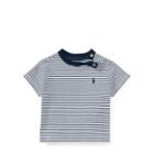 Ralph Lauren Striped Cotton Jersey T-shirt Summer Navy/white 12m