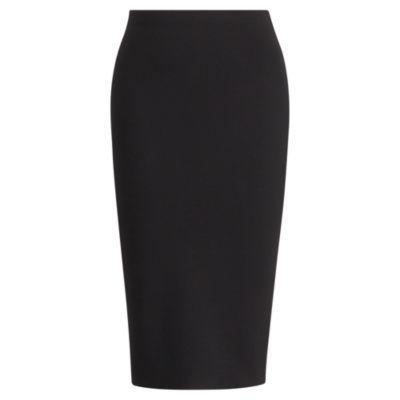 Ralph Lauren Merino Wool Pencil Skirt Black