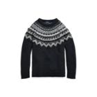 Ralph Lauren Beaded Nordic Sweater Black/cream
