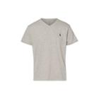 Ralph Lauren Cotton Jersey V-neck T-shirt Dark Vintage Heather