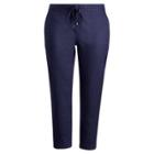 Ralph Lauren Linen Straight Pant Navy