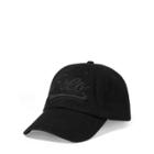 Ralph Lauren Polo Wool Melton Baseball Cap Black/black