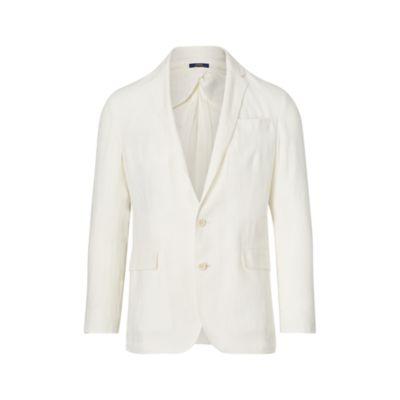 Ralph Lauren Morgan Linen Suit Jacket Off White
