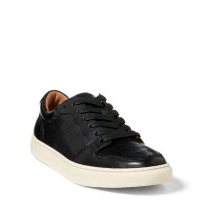 Ralph Lauren Jeston Calfskin Sneaker Black