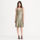 Ralph Lauren Lauren Sequined V-back Dress Antique Pewter