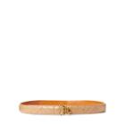 Ralph Lauren Chevron-quilted Leather Belt Palomino