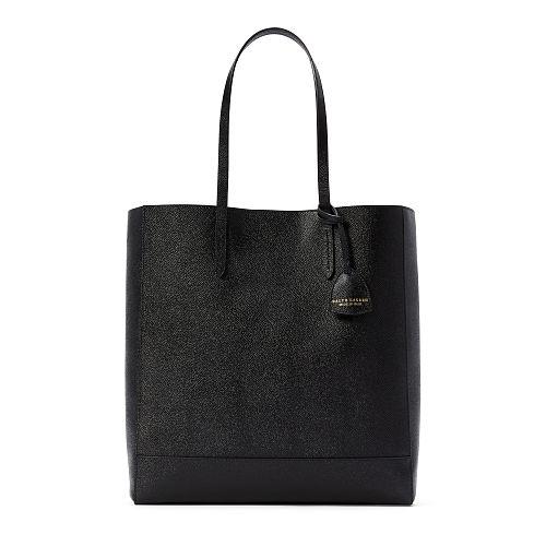 Ralph Lauren Embossed-calfskin Modern Tote Black