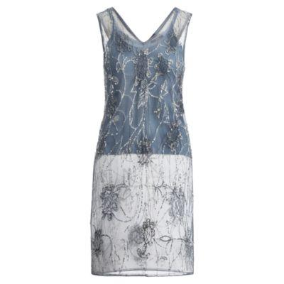 Ralph Lauren Beaded Sleeveless Top Blue Multi