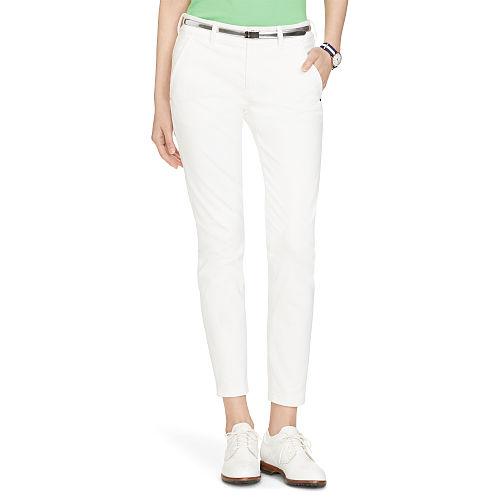 Ralph Lauren Golf Stretch Cotton Skinny Pant Pure White