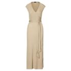 Polo Ralph Lauren Jersey Wrap Dress Eco Khaki