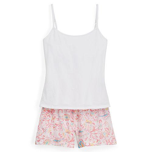 Ralph Lauren Lauren Camisole & Paisley Short Set Watercolor Paisley
