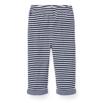 Ralph Lauren Striped Jacquard Pull-on Pant French Navy/white 6m