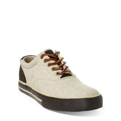 Ralph Lauren Vaughn Canvas Sneaker Natural