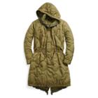 Ralph Lauren Quilted Fish-tail Parka Olive Green