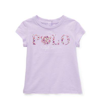Ralph Lauren Floral Polo Jersey T-shirt French Lilac 18m