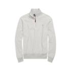 Ralph Lauren Cotton Half-zip Sweater Grey Cream Heather 2x Big