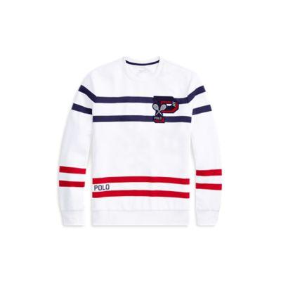 Ralph Lauren Us Open Double-knit Sweatshirt Pure White