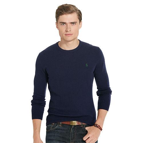 Polo Ralph Lauren Merino Wool Crewneck Sweater Hunter Navy