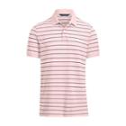 Ralph Lauren Custom Slim Performance Polo Resort Pink/white/navy