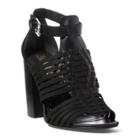 Ralph Lauren Harietta Leather Sandal Black