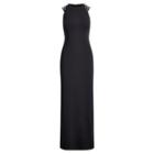 Ralph Lauren Crisscross-strap Jersey Gown Black