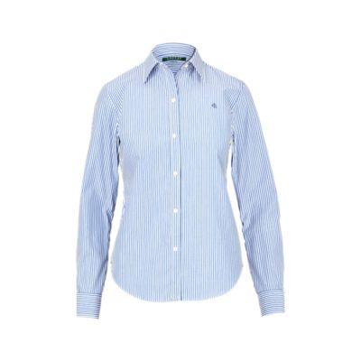 Ralph Lauren Cotton Button-down Shirt Blue/white Sp