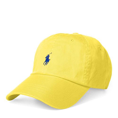 Polo Ralph Lauren Cotton Chino Sport Cap Hampton Yellow