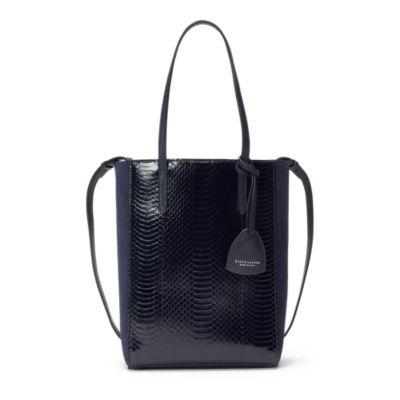 Ralph Lauren Ayers Mini Modern Tote Navy