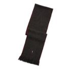 Ralph Lauren Merino Wool Scarf Dk Grnte Hthr/ It Red