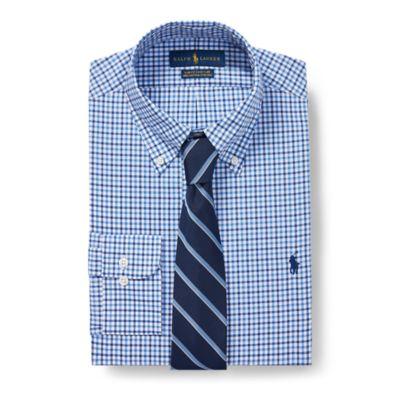 Ralph Lauren Slim Fit Plaid Shirt Navy/blue
