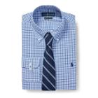 Ralph Lauren Slim Fit Plaid Shirt Navy/blue