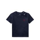 Ralph Lauren Cotton Jersey Crewneck T-shirt Navy 6m