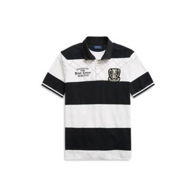 Ralph Lauren Classic Fit Mesh Polo Shirt Polo Black/deckwash White 2x Big