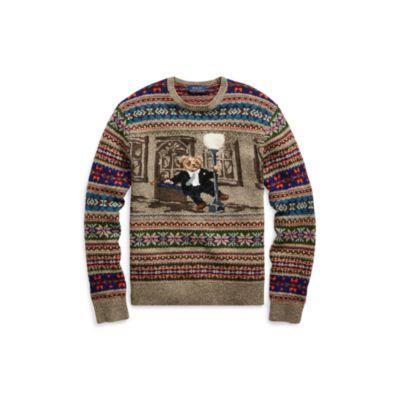 Ralph Lauren The Iconic Bear Isle Sweater Multi
