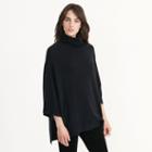 Ralph Lauren Lauren Wool-cashmere Poncho Black