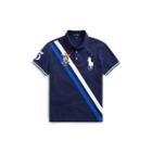 Ralph Lauren Classic Fit Mesh Polo Shirt Cruise Navy Multi 3x Big